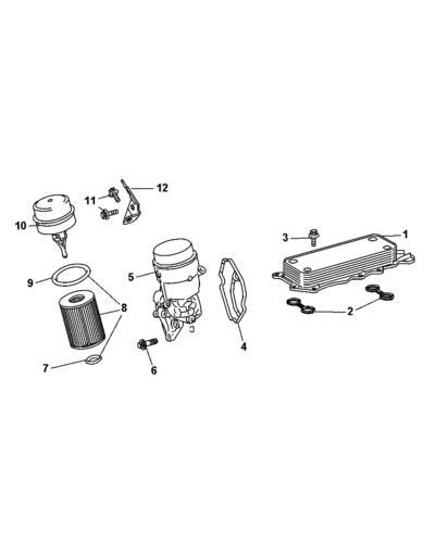 Huile Filtre Boîtier Joint 2007-2009 Pour Dodge Sprinter 07-08 Jeep 3.0L RK1720