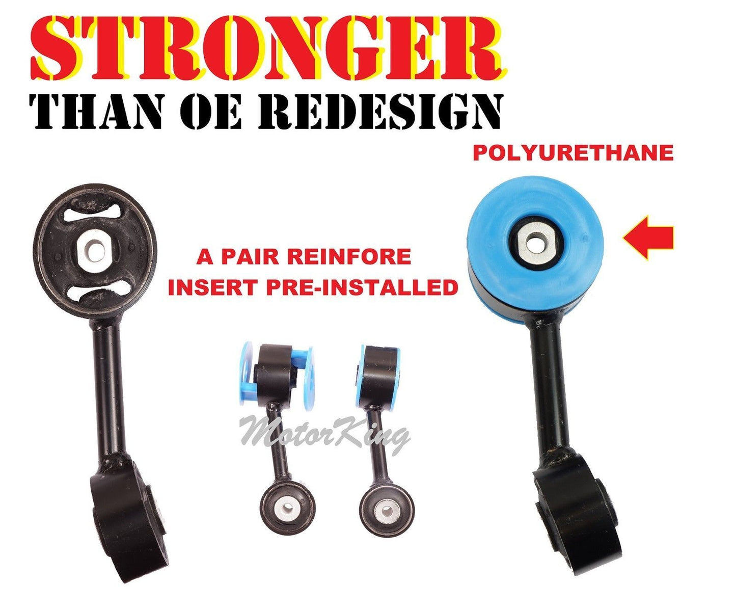 MK4241JM Highlander 2.4L Reinforced Engine Torque Strut Front Mount Polyurethane