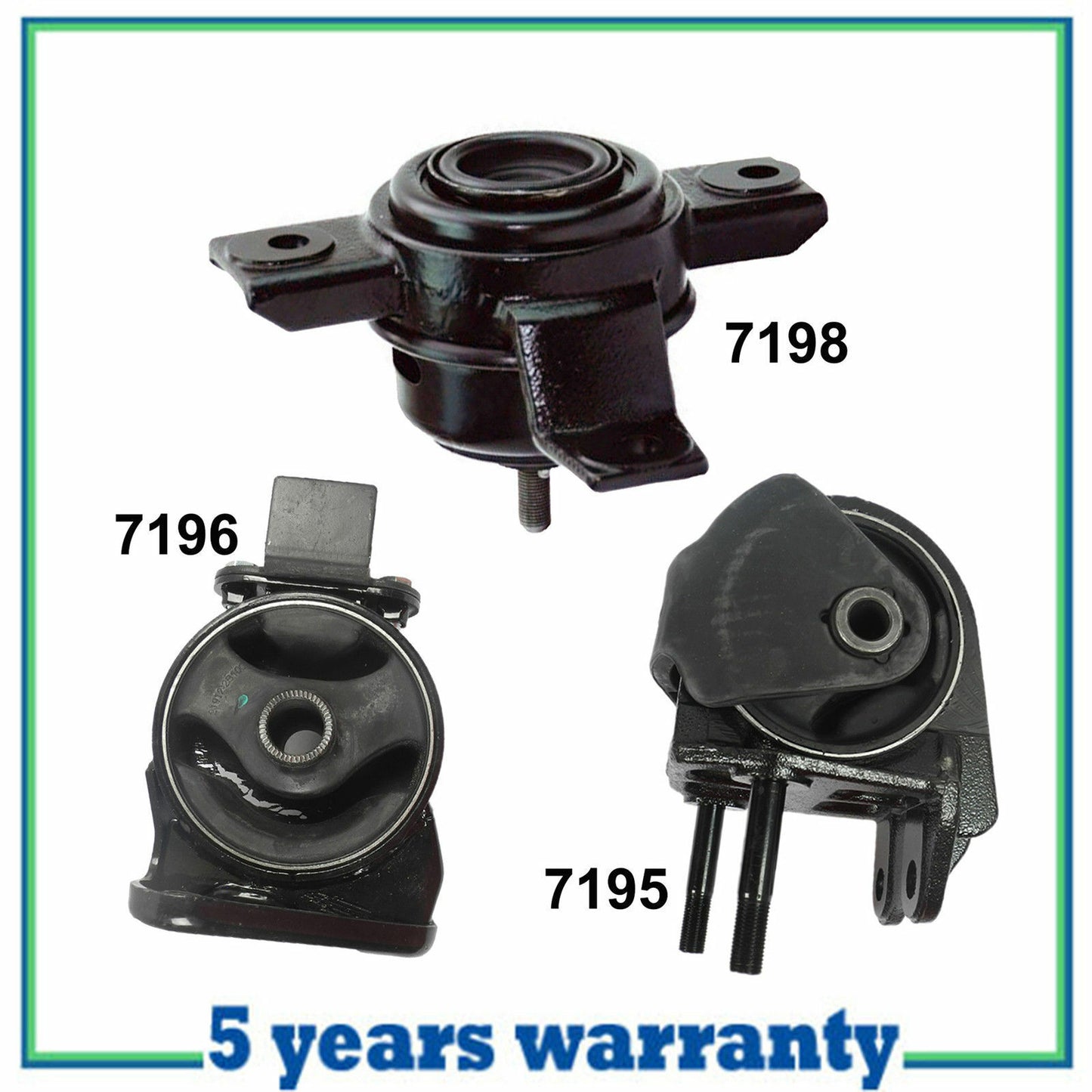 Engine Motor & Trans Mount Auto M1262 For Santa / Fe Sorento 2.4L 7195 7196 7198