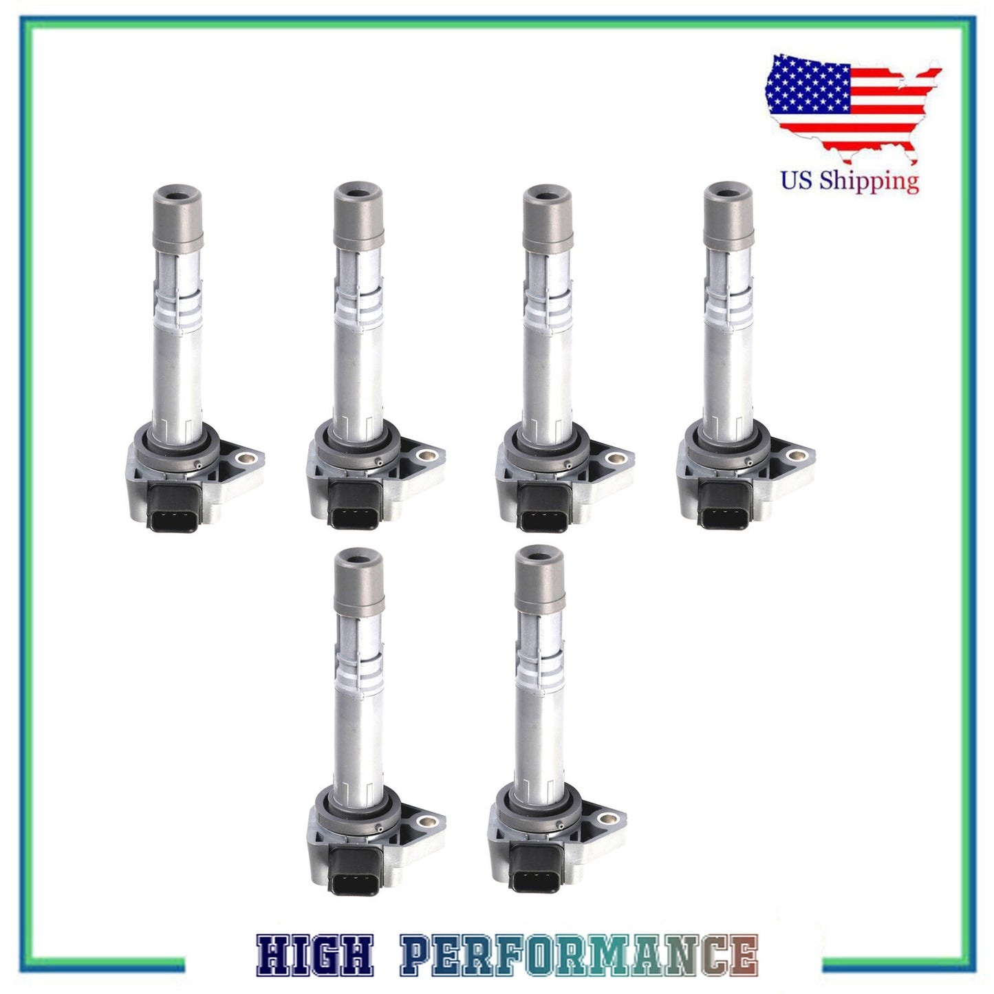 6PCS Zündspule Spule Für UF400 Acura MDX Honda Civic Ridgeline Saturn Vue 1.7