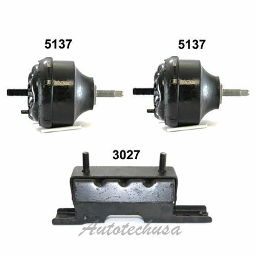 Motor & Trans. Montaje 3PCS M1047 02-09 Para Trailblazer Envoy 04-07 Buick