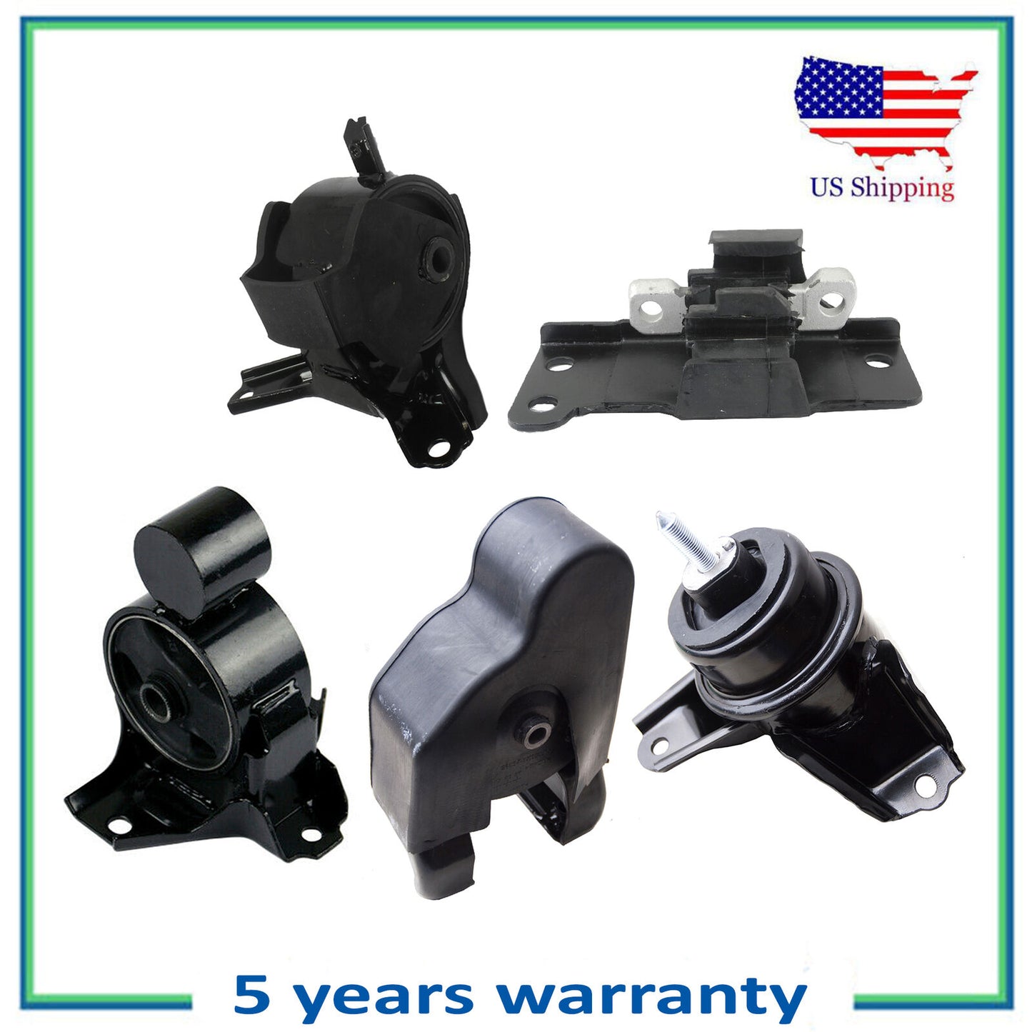 Set 5PCS Moteur & Auto Transmission Montage Pour 2011 Hyundai Azera 3.3L 3.8L