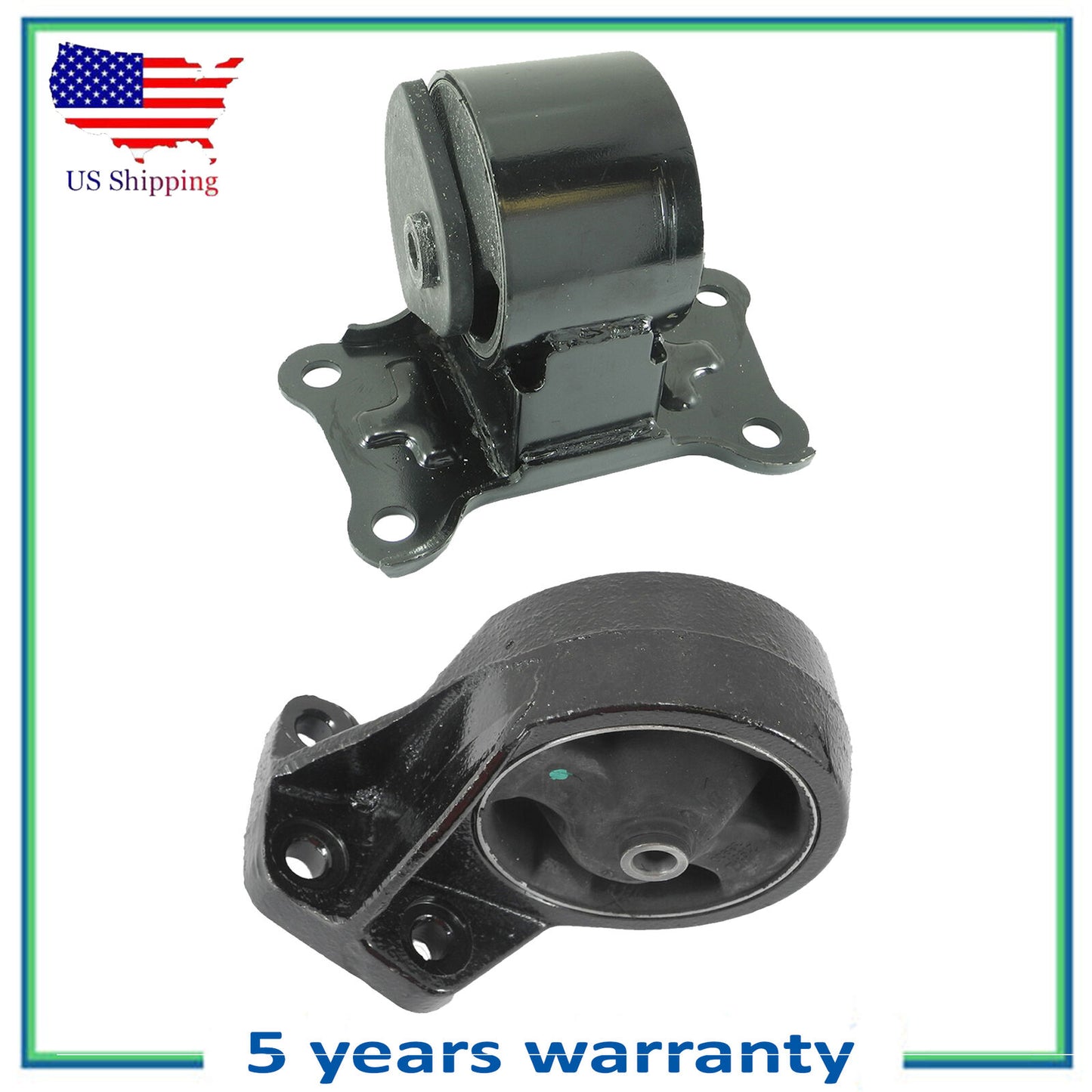 2PCS Engine Motor & Trans Mount For 99-01 Hyundai Sonata 2.4L Manual 7106 6188