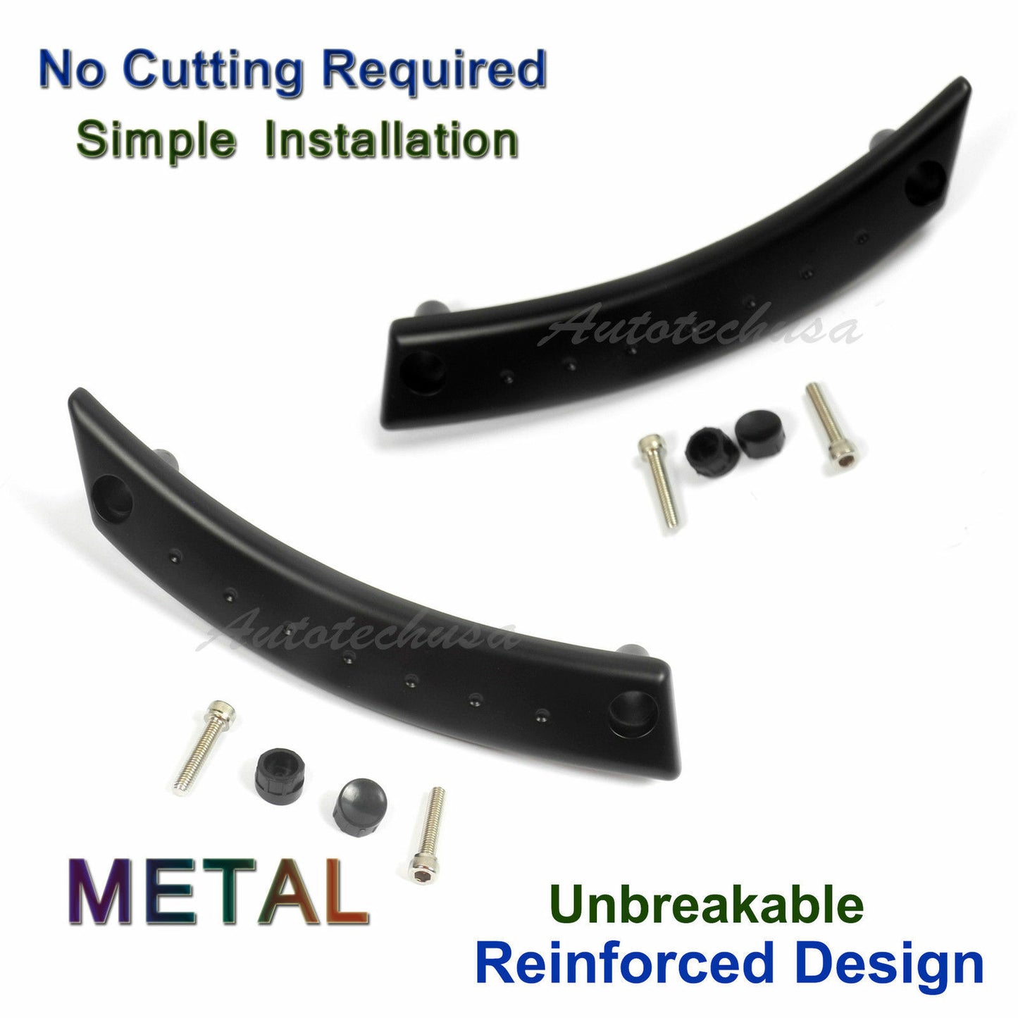 98 VW Beetle Actualizado Metal Puerta Panel Negro Mango Reparación Kit Satinpair