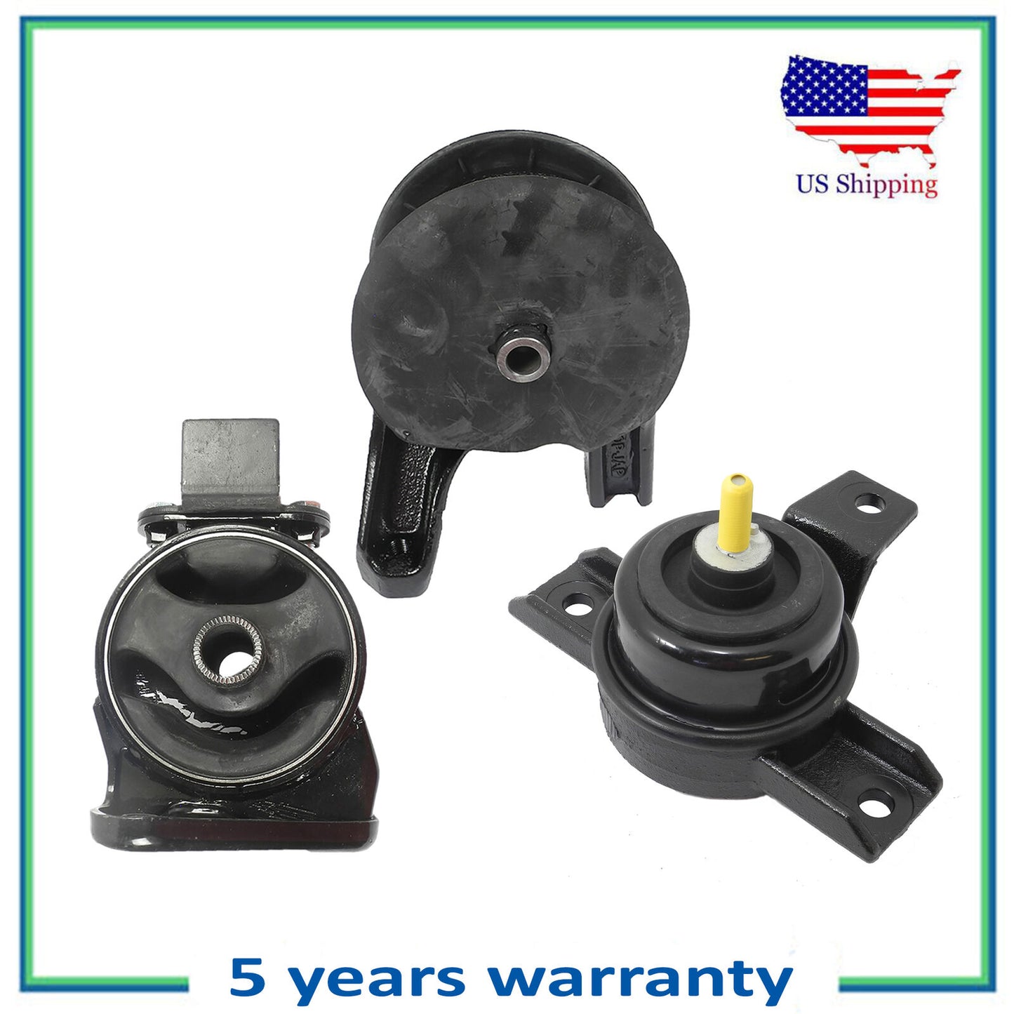 3PCS Moteur Montage Moteur Pour 2010-2013 Hyundai Kia Santa Fe Sorento 2.4L 3.5L