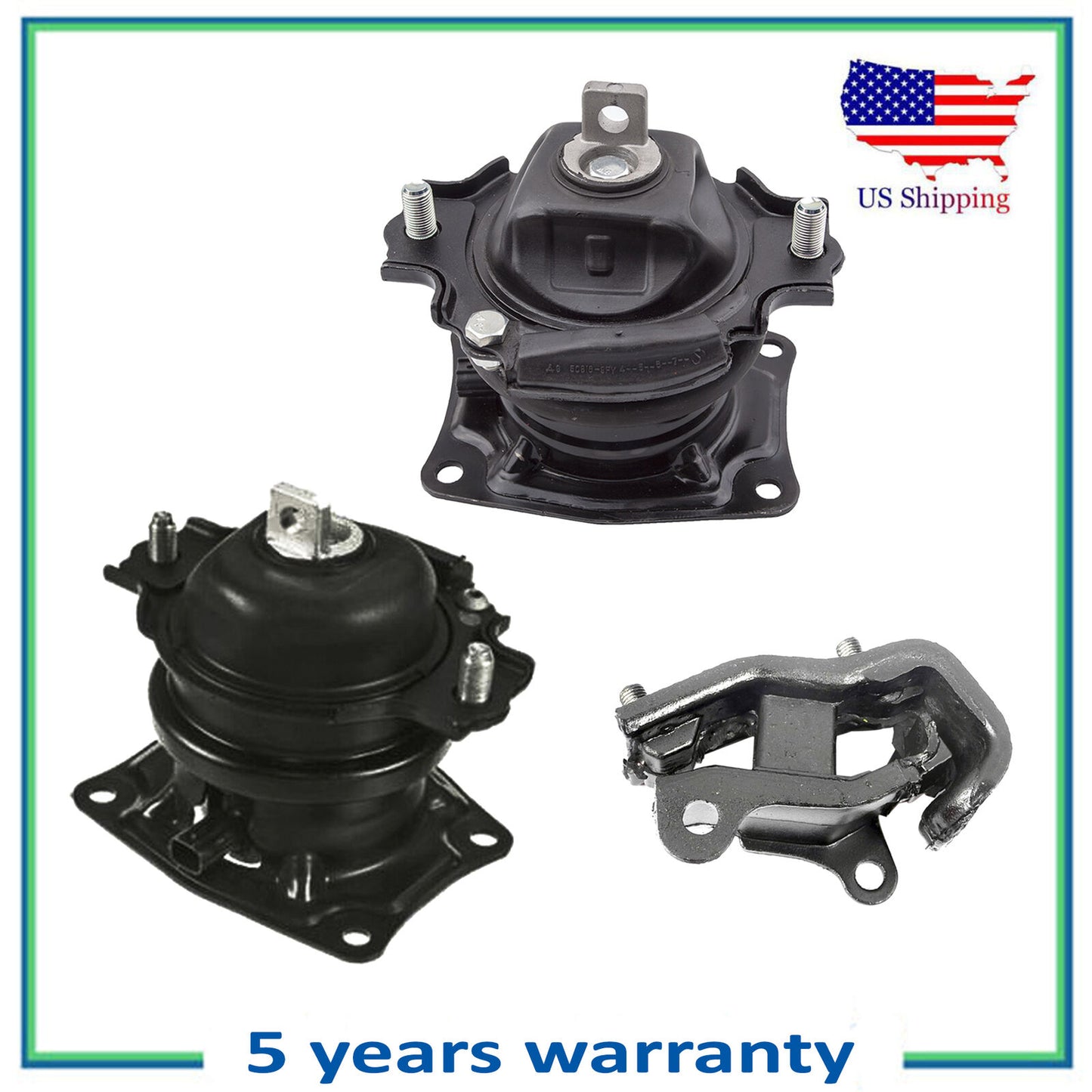 3PCS 65026EL 4583EL 6582 I-Vtec Moteur & Trans Montage Pour 05-06 Honda Odyssey