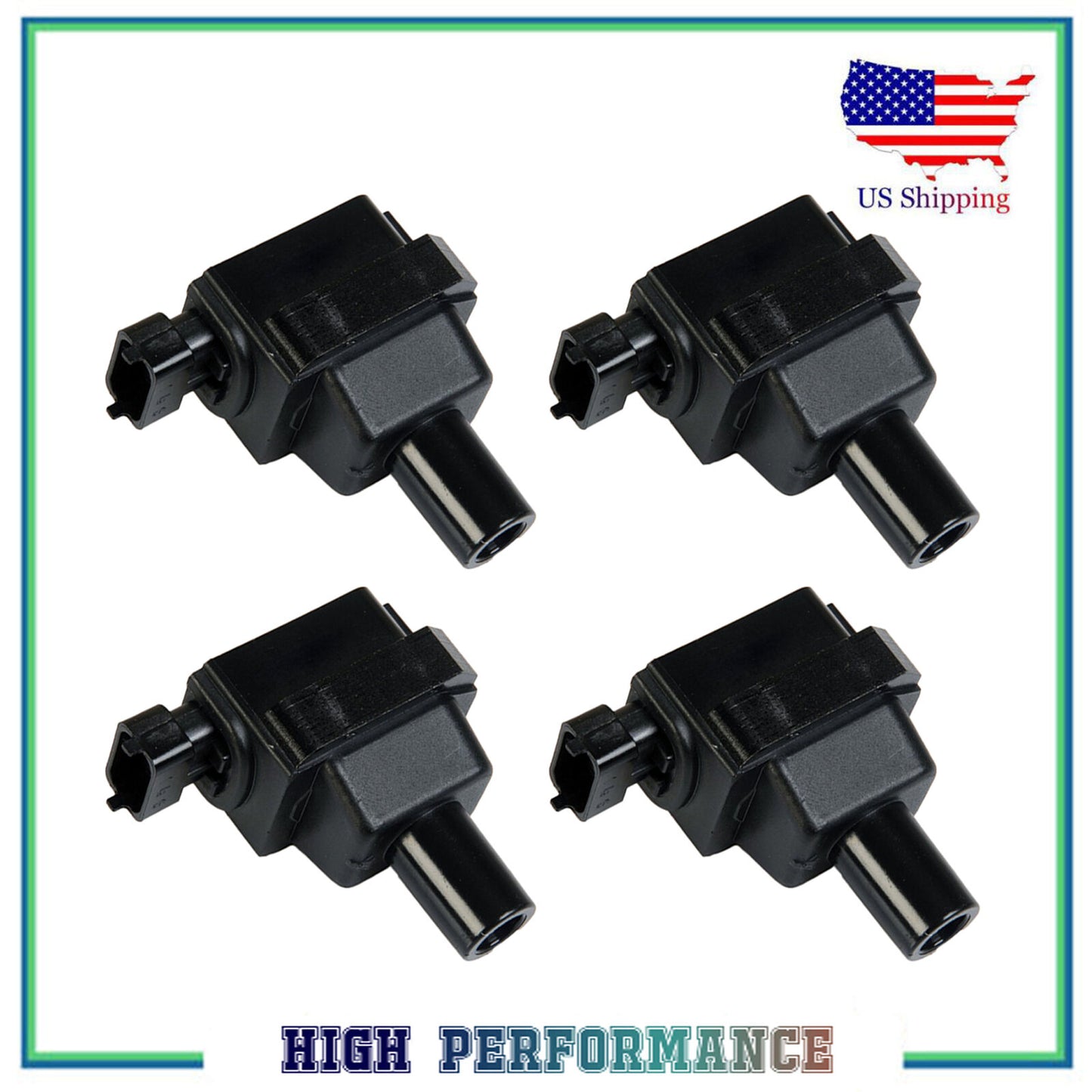 4 PCS Ignition Coil For UF352 E538A Mercedes S420 S500 E420 CL600 4.2L 5.0L 6.0L