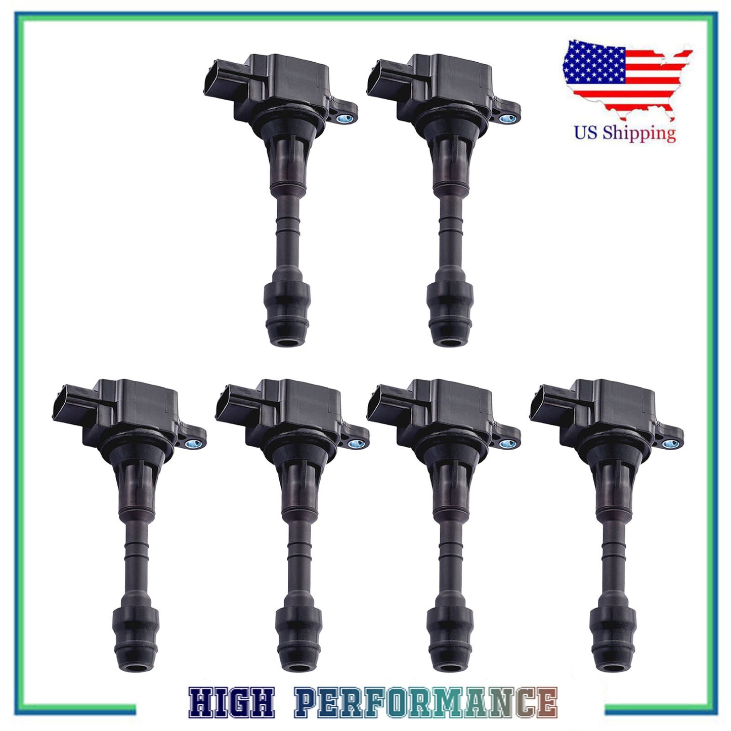 UF568 UF482 C1412 Allumage Bobine 6PCS Pour 22448-AR215 Infiniti FX45 M45 Q45
