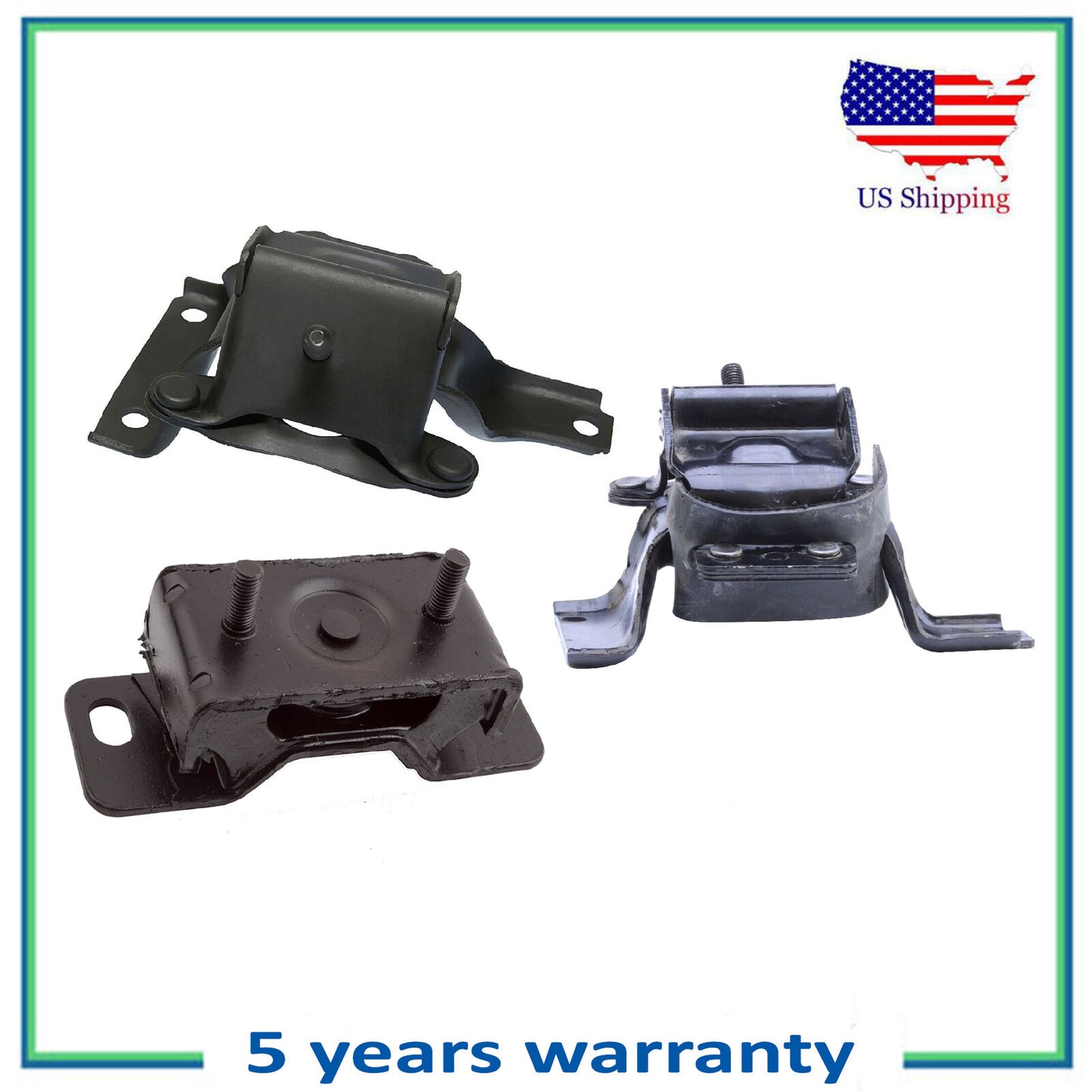 Moteur & Transmission Montage Set 3Pcs Pour Ford, Lincoln, Mercury 03-11 4.6L