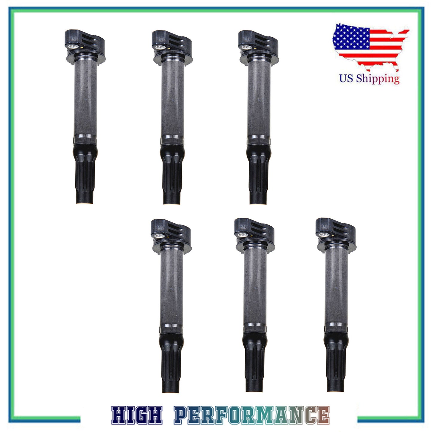 6PCS Allumage Bobine Pour UF487 Lexus Toyota Rav4 Camry Avalon ES350 IS350 2.7