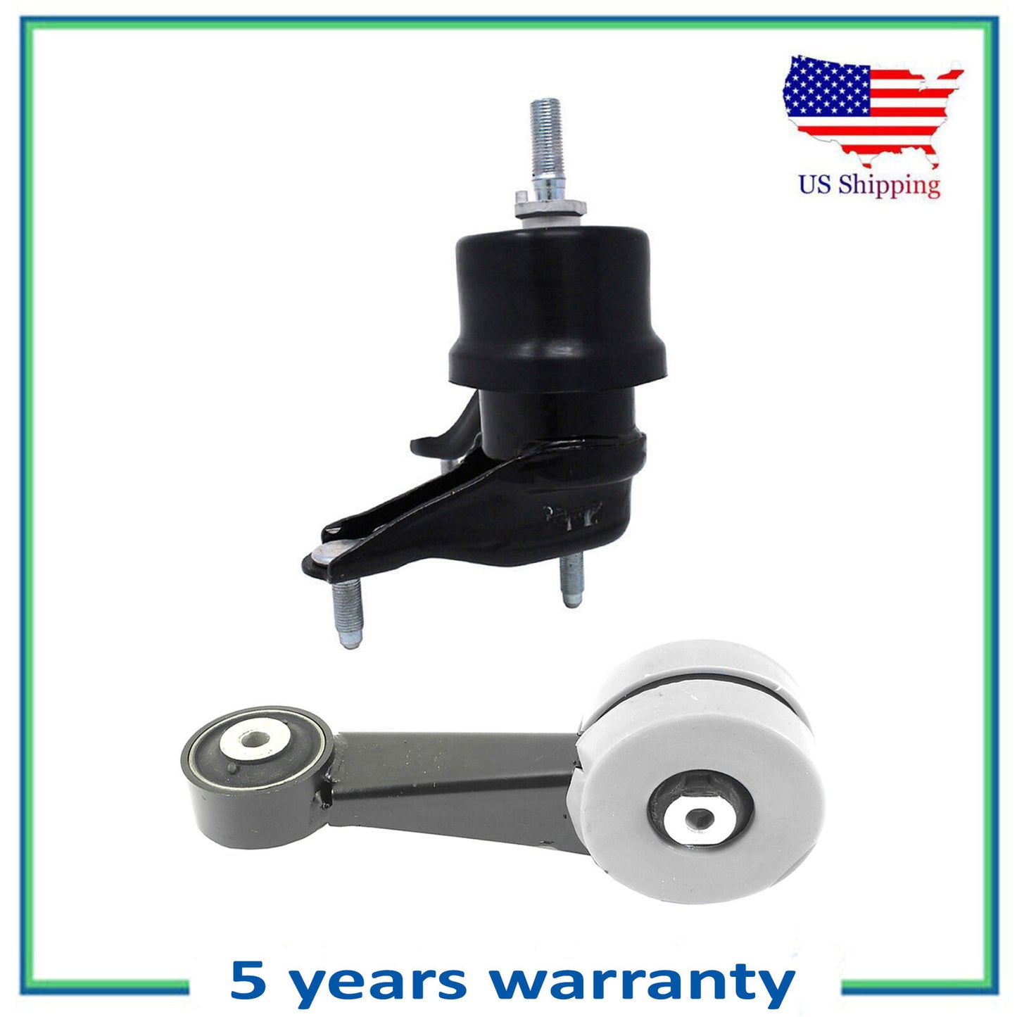 Set 2 Moteur & Transmission Montage Polyuréthane Pour 07-09 Lexus RX350 3.5L