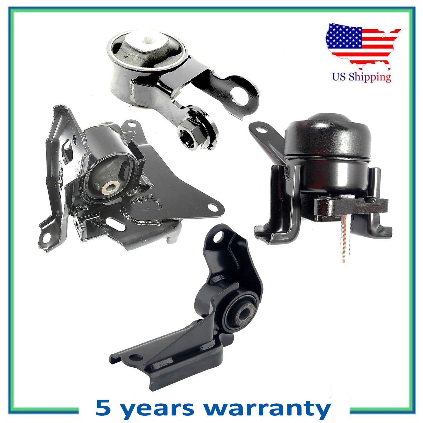 Set of 4 PCS Engine Motor & Auto Trans Mount For 06-12 15-17 Toyota Yaris 1.5L