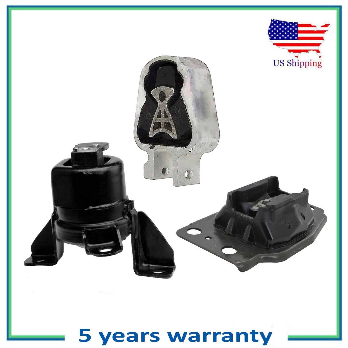Set Di 3PCS Nuovo Motore & Transission Montante Per 2013-2017 Ford Fusion 2.5L
