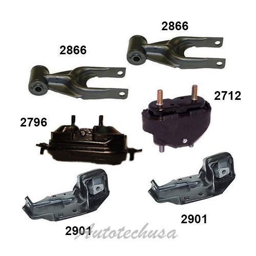 M662 Motor & Trans Montaje Juego 6PCS Para 1994-2003 Pontiac Grand Prix 3.1L