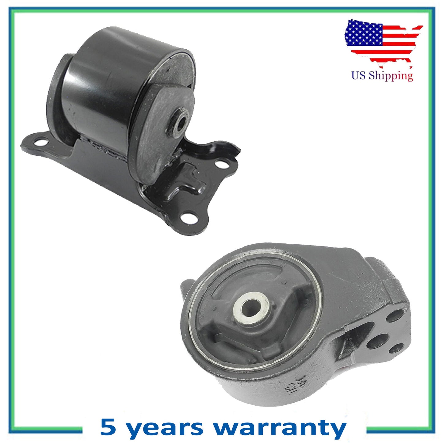 2PCS Engine Motor & Trans Mount For 99-01 Hyundai Sonata 2.4L Manual 6108 6188