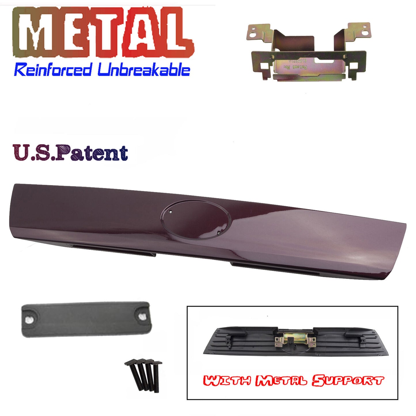 DS13P2R Rear Hatch Handle Molding Garnish For 2005-2010 Scion tC Dark Red 3P2
