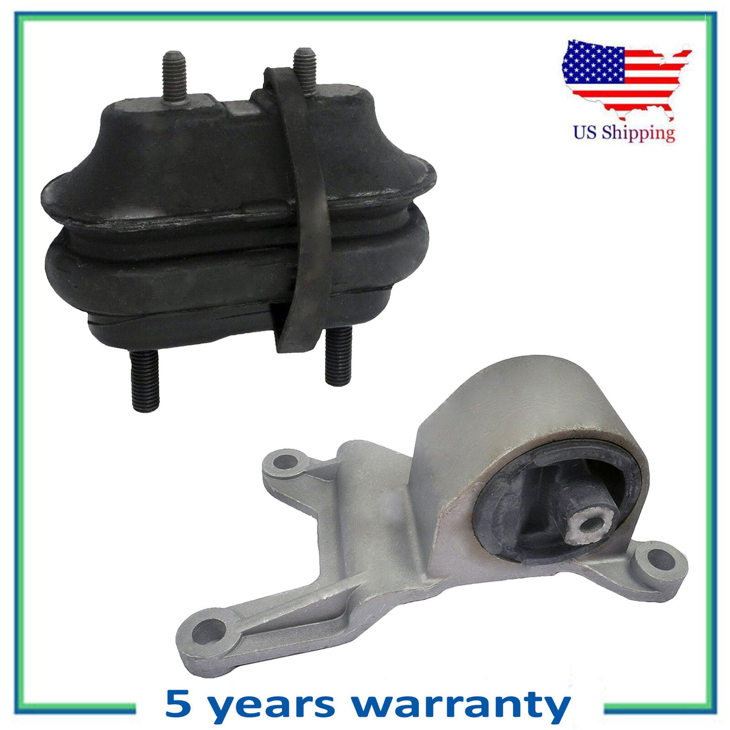 2PCS Engine Motor & Trans Mount For 97-99 Chevrolet Malibu 2.4L 3.1L 2876 2874