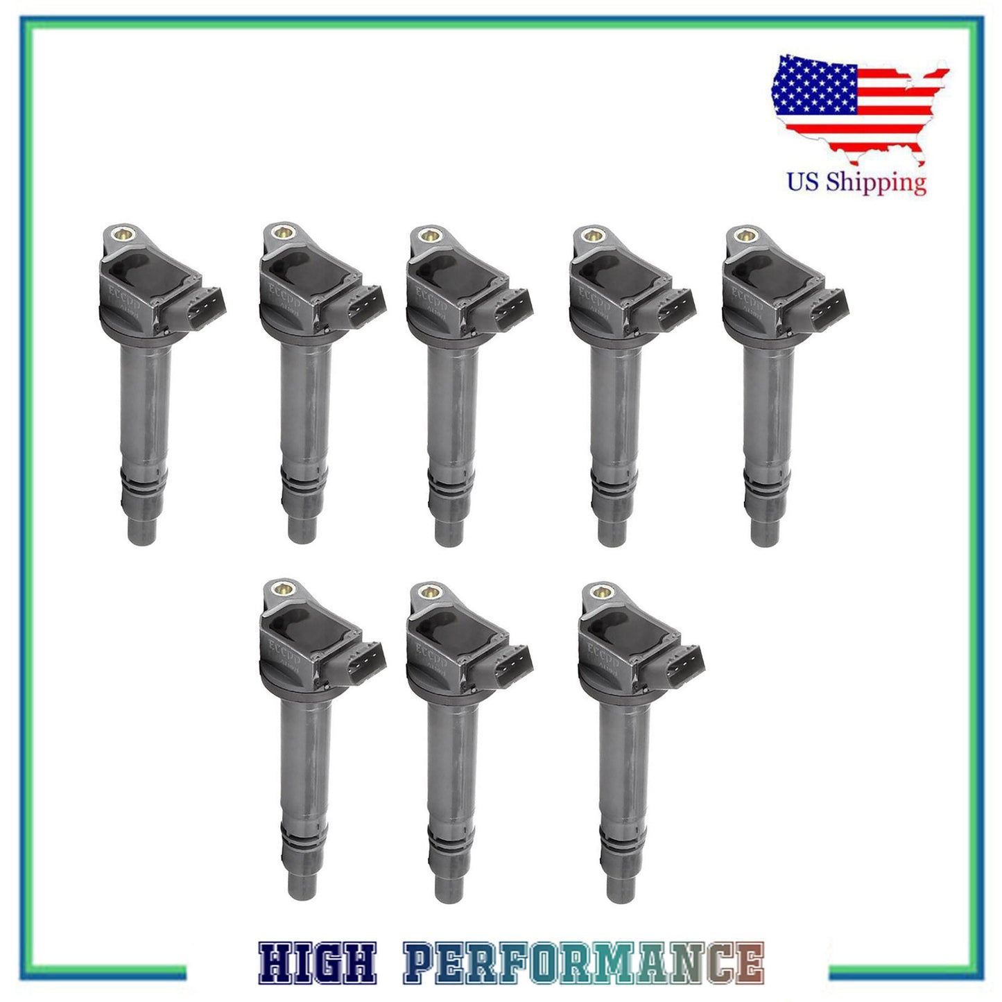 8PCS Encendido Bobina Para UF230 Lexus GS430 LS430 Toyota 4Runner Secuoya 4.3L