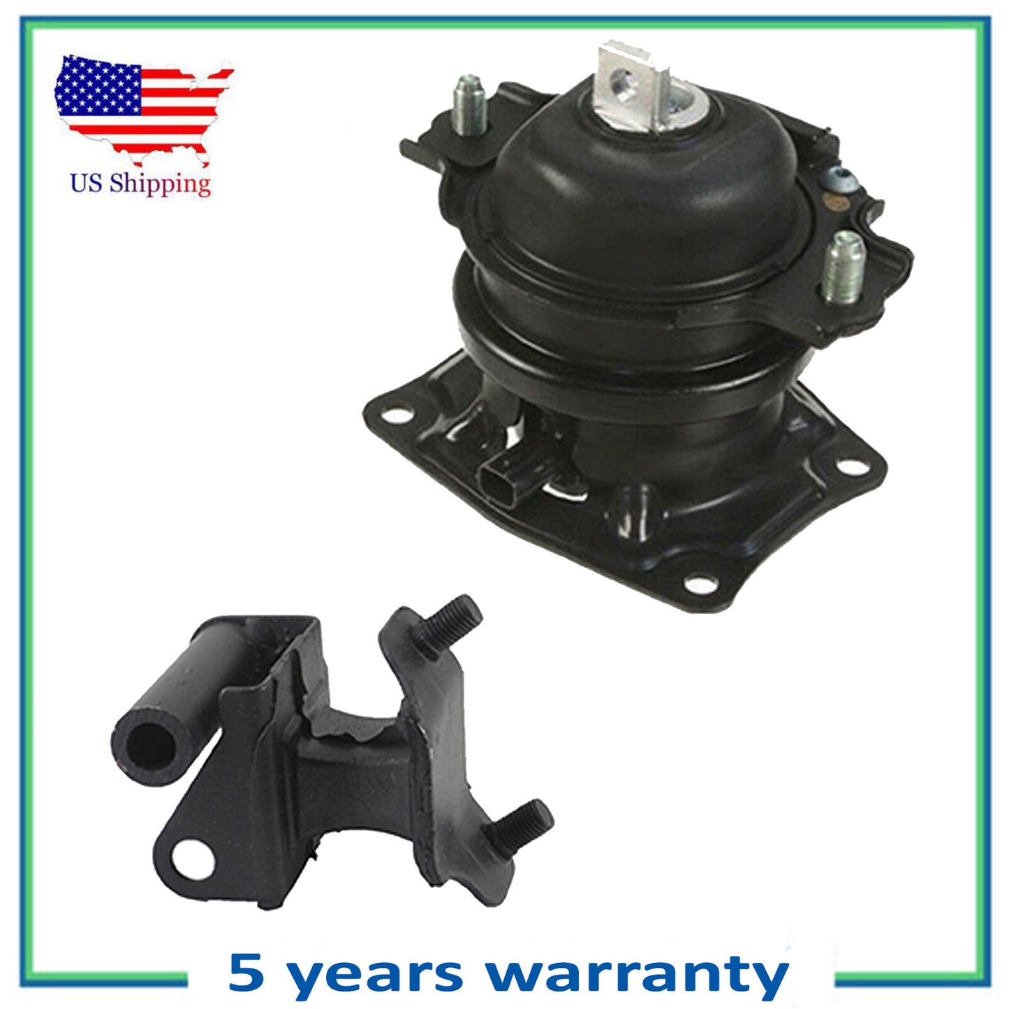 2PCS Set For 2007 Honda Odyssey 3.5L Engine Motor & Trans Mount 4583EL 4557
