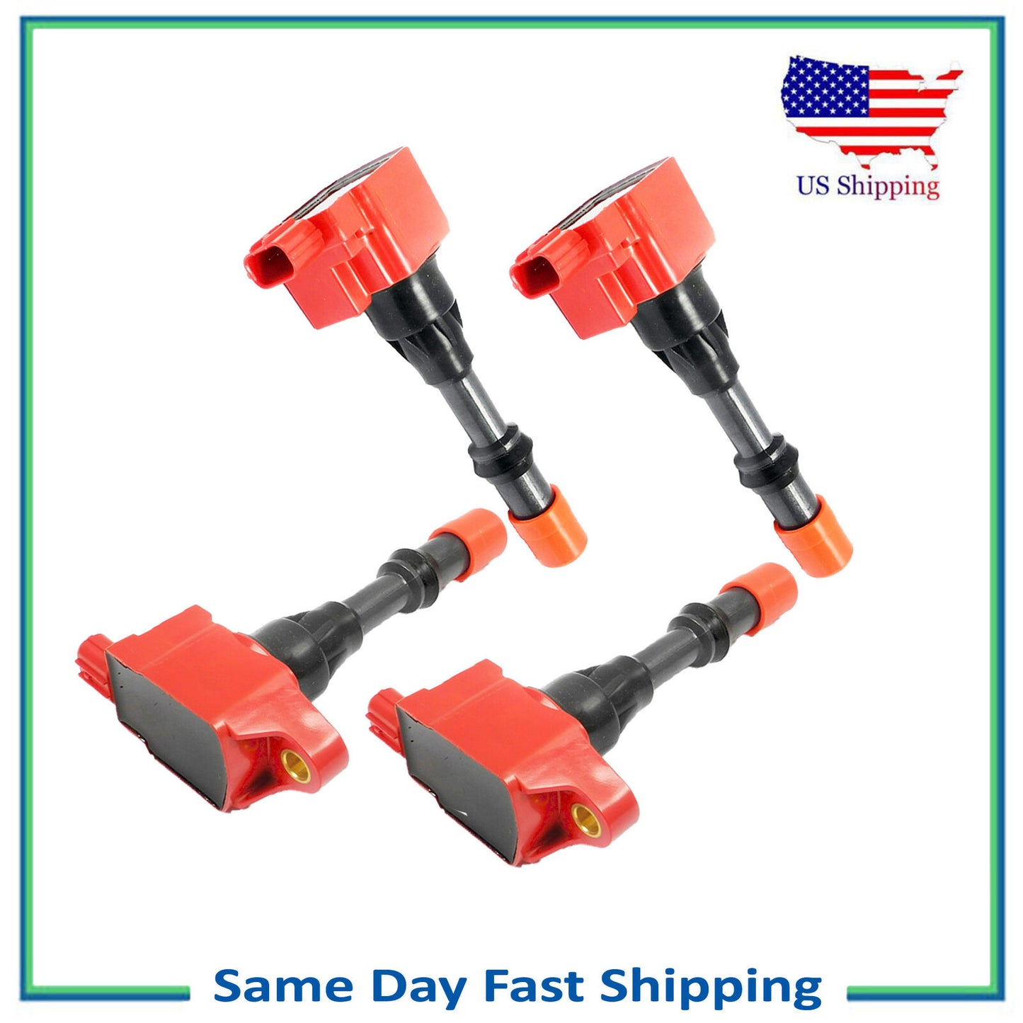 4 PCS Ignition Coil For Honda Civic Hybrid L4 1.3L 30520PWA003 30520PWAS01 UF373