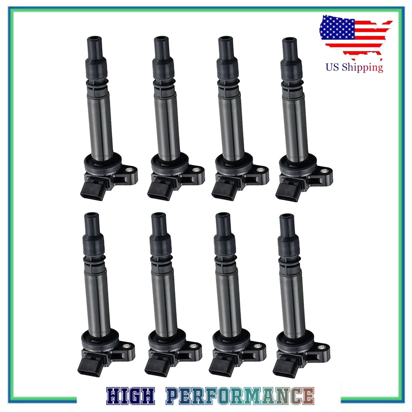 UF608 5C1738 C1681 9091902261 Allumage Bobine Set 8PCS Pour 08-11 Lexus GS460