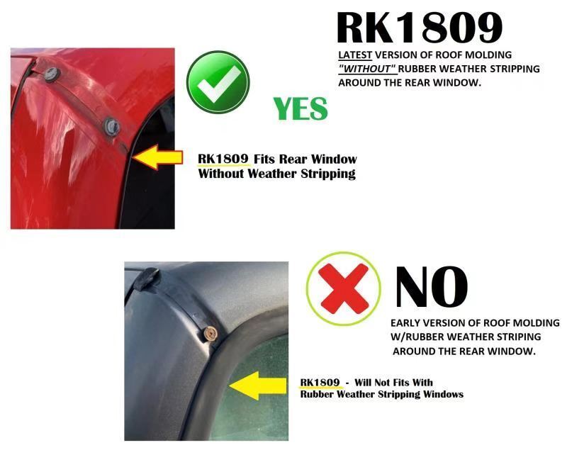 Pair Set UPGRADED Roof Corner Molding Trim For Ford 08-16 Super Duty UX Silver