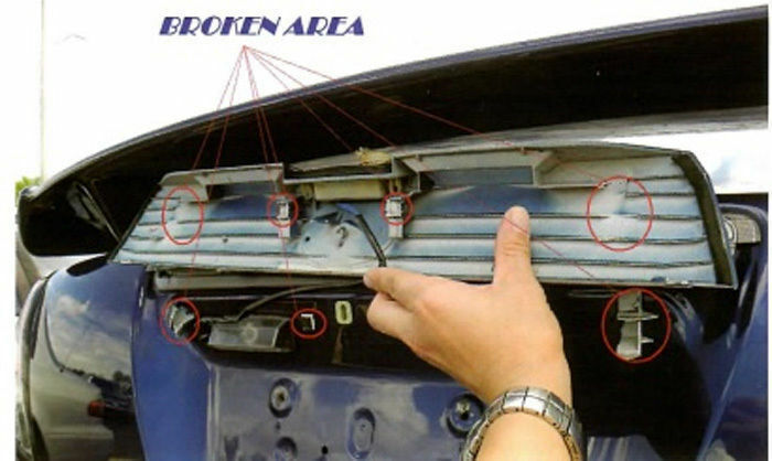 DS18Q1B For Trunk Hatch Handle Lid Garnish Panel Cover 05 Scion tC Blue 8Q1