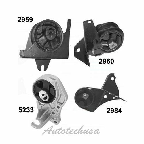 M833 Moteur & Trans Montage Set 4PCS Pour 96-00 Dodge Caravan 3.0L 3.3L 3.8L