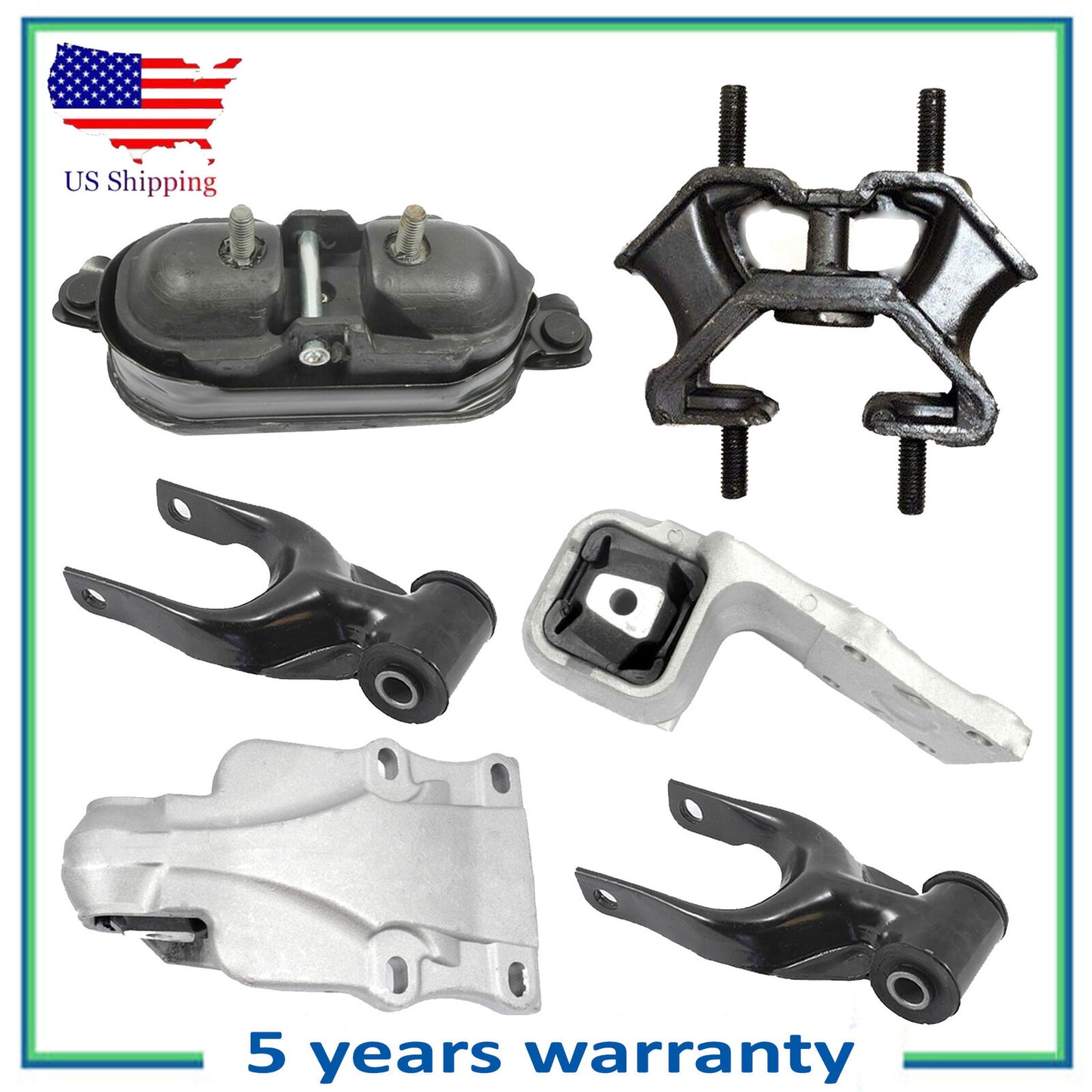 6PCS Engine Motor & Trans Mount For 2002-2007 Buick Rendezvous 3.4L 3.5L 3.6L
