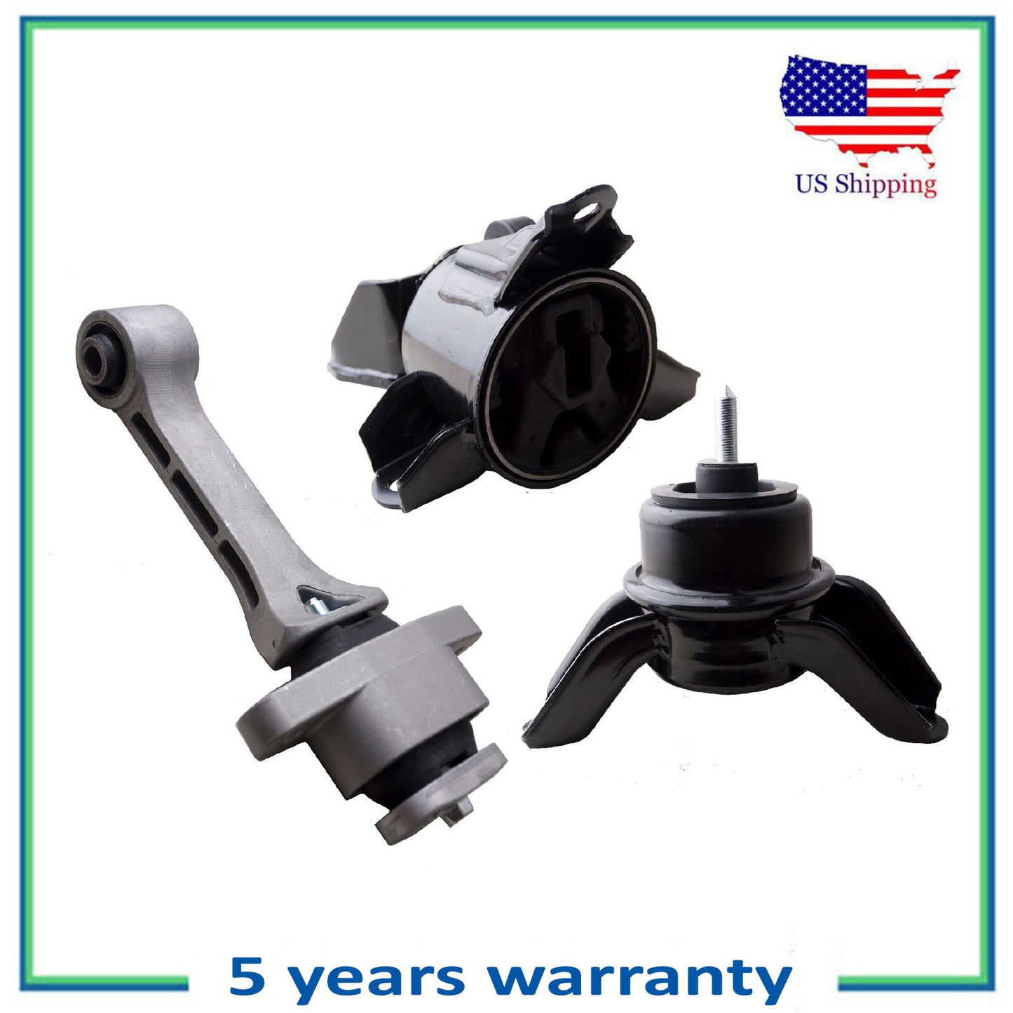 3Pcs Moteur & Trans Montage Pour 10-13 Hyundai Tucson Kia Sportage 2.0L 2.4L