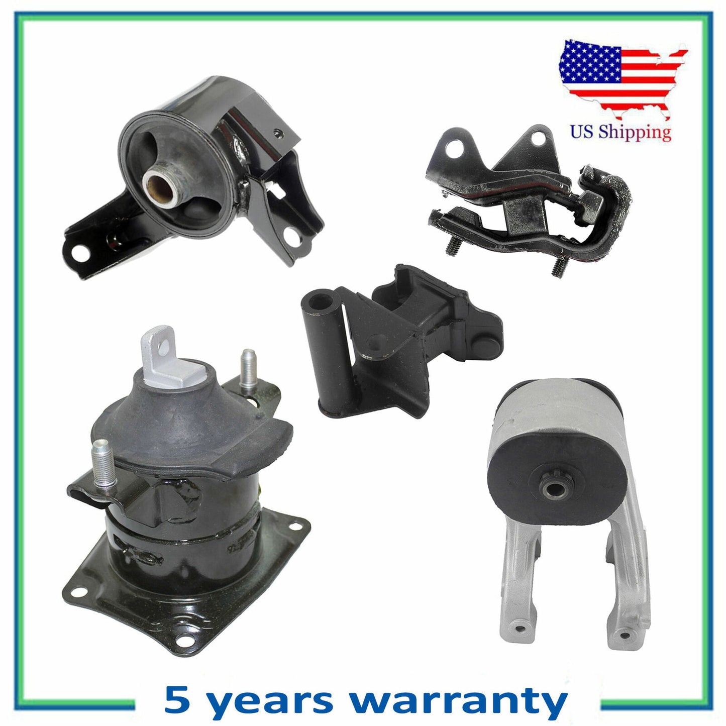 5PCS Motor & Trans Montaje Para 2008-2010 Honda Odyssey 3.5L LX Ex Hidráulico