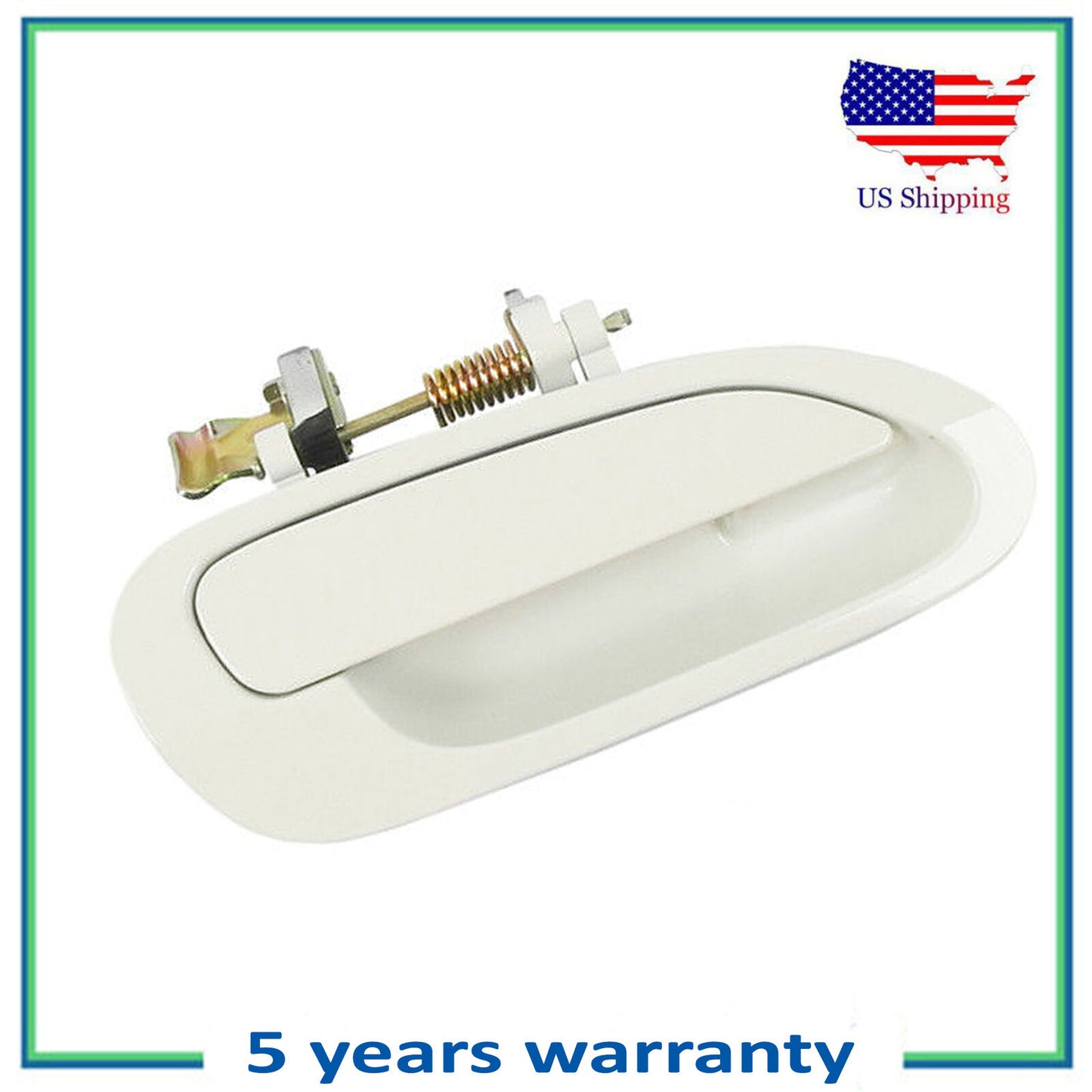 Rear Right Outside Door Handle New For 98-2002 Honda Accord NH578 Taffeta White