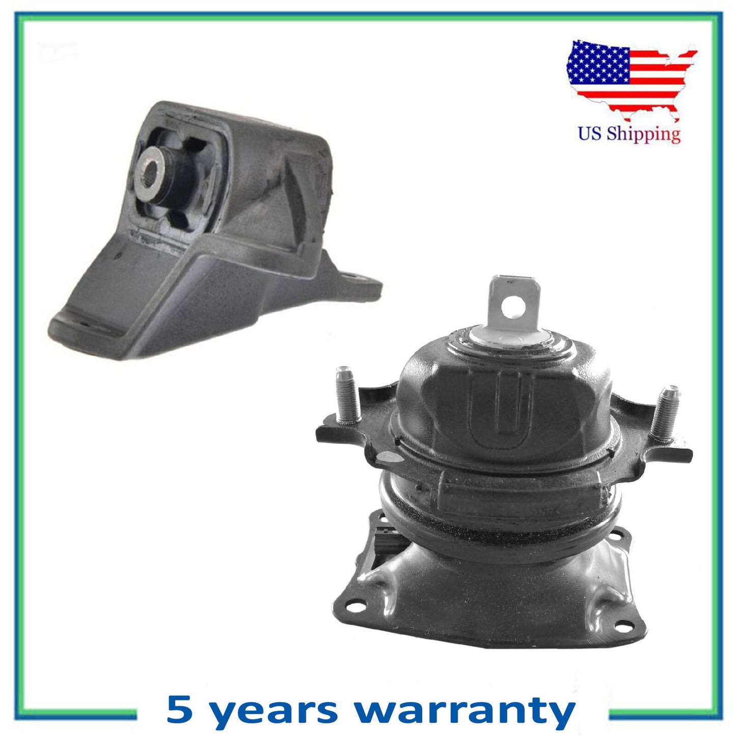 2PCS Engine Motor & Trans Mount for Auto For 18-20 Honda Odyssey 3.5L V6 9 Speed