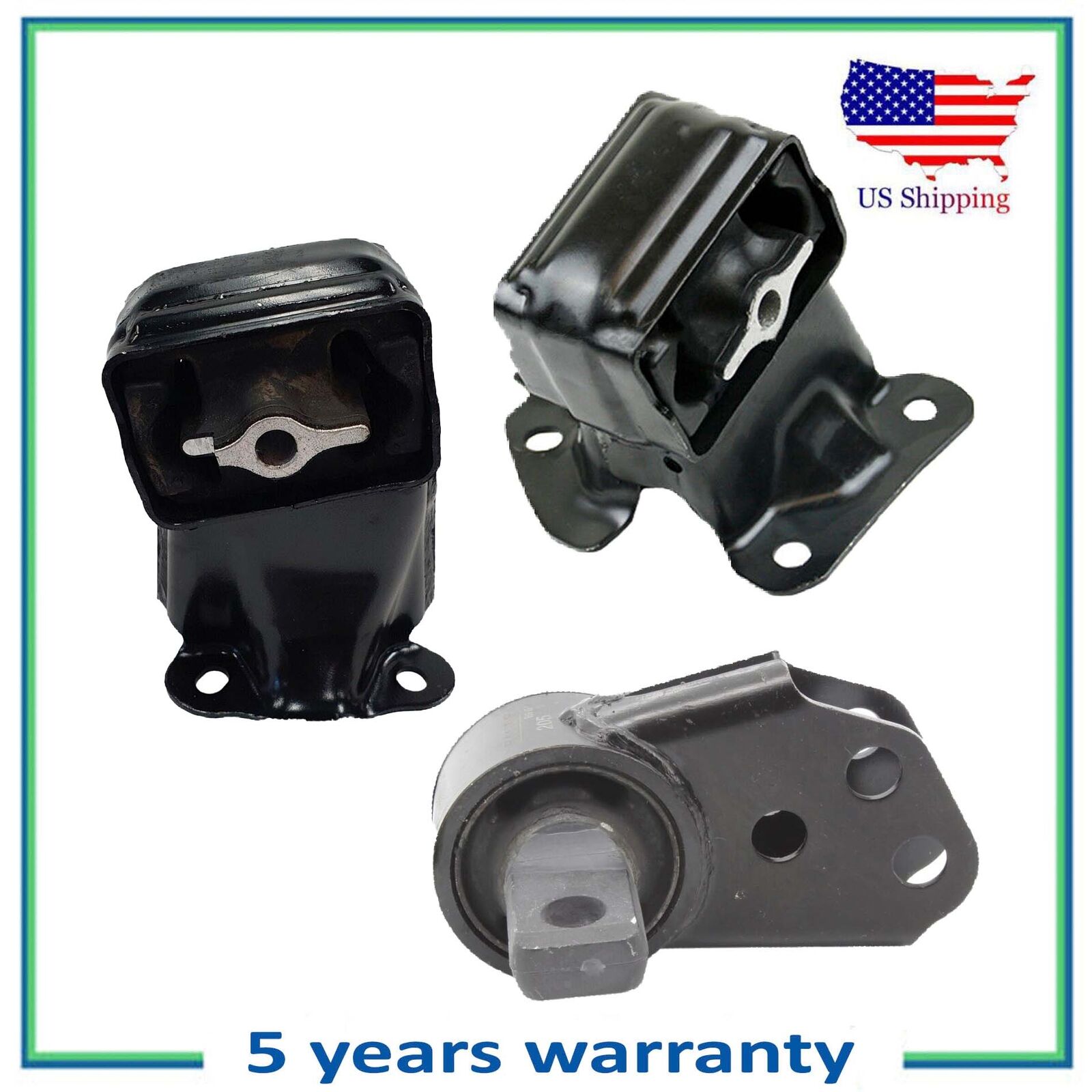 thumbnail image 2 of RC Auto Parts Front Motor Mount Set For 2006-2009 Jeep Commander 4.7L V8 – Left & Right (2PCS) 2 of 3