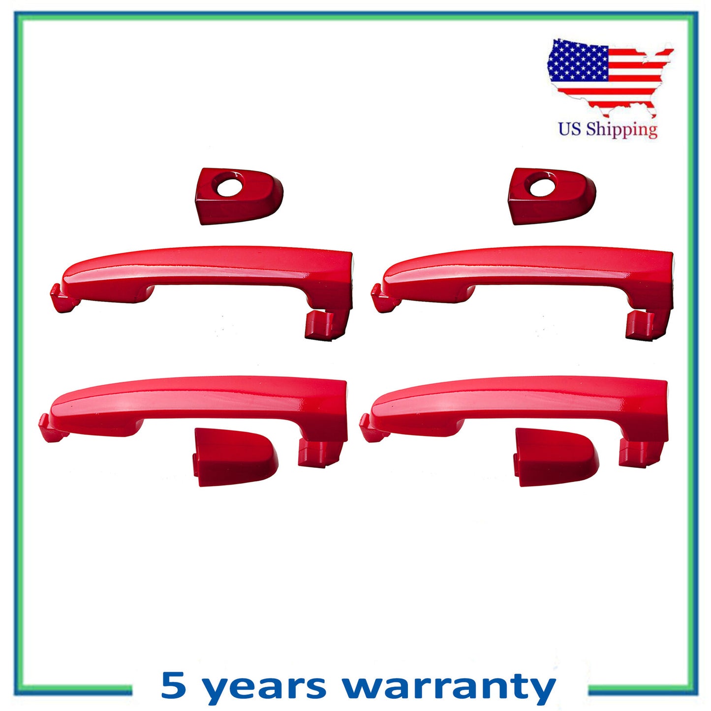Set 4PCS Extérieur Porte Poignée Pour 05-10 Scion TC Xa Xb Xd 3P0 Absolutely Red