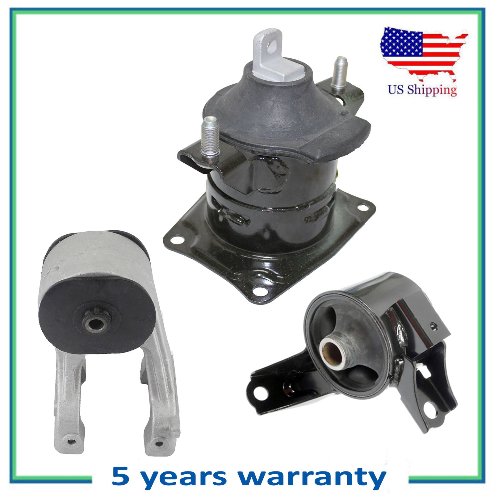 3PCS For 2008-2010 Honda Odyssey 3.5L LX EX Engine Motor Mount 4554 4587  4553