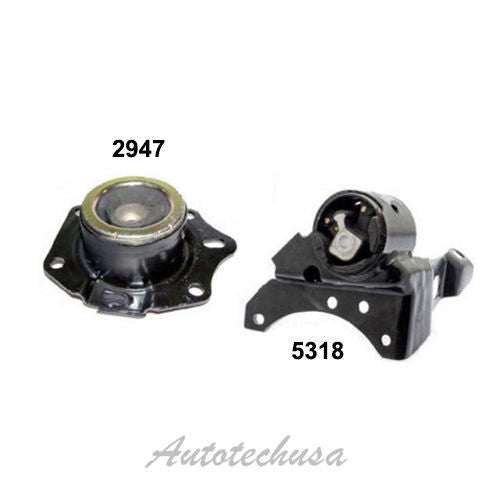 M856 Moteur & Trans Montage Set 2PCS Pour 03-05 Dodge Fluo 2.0 Pour Auto Trans