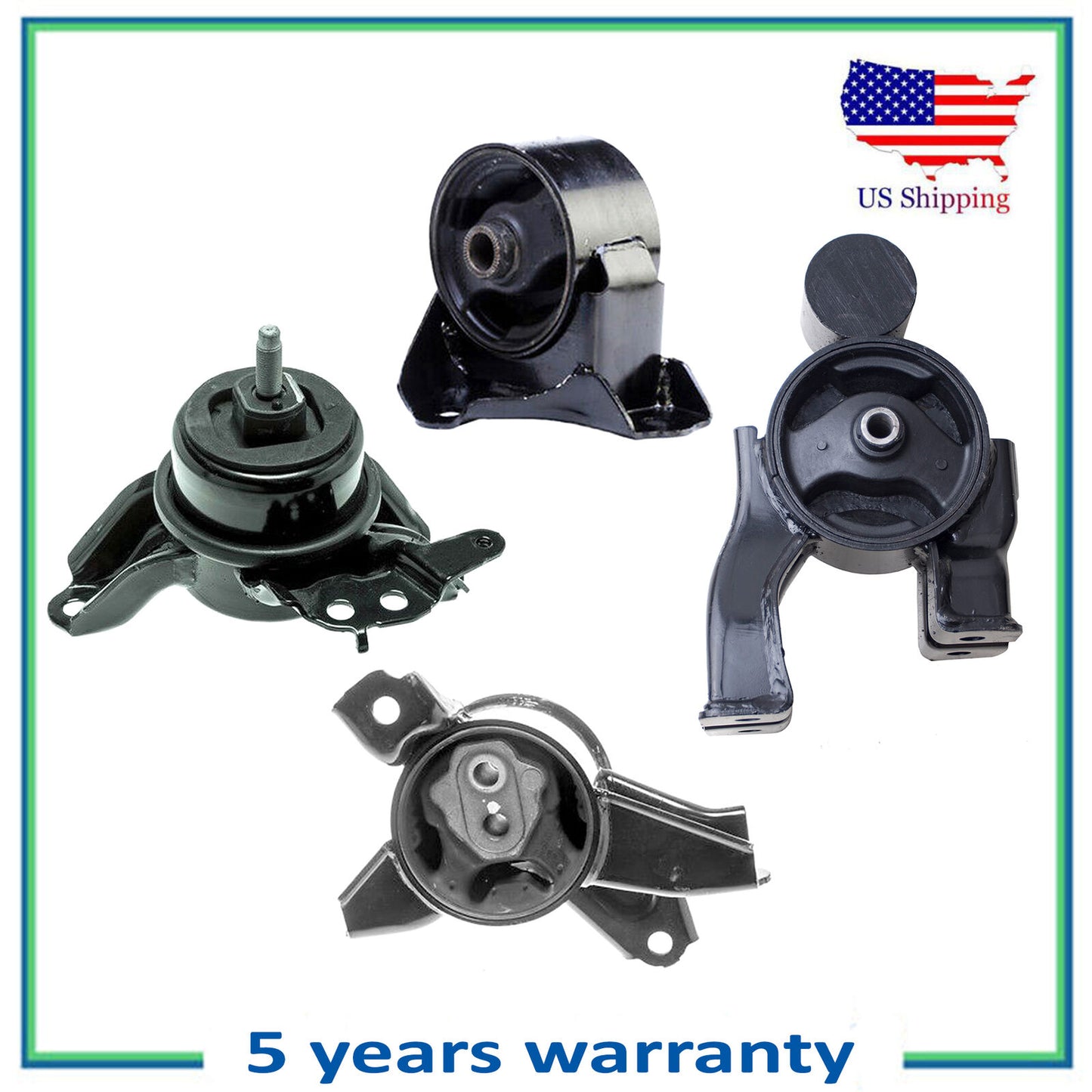 New Engine Motor & Automatic Transmission Mount For 2011-2014 Hyundai Sonata 2.4