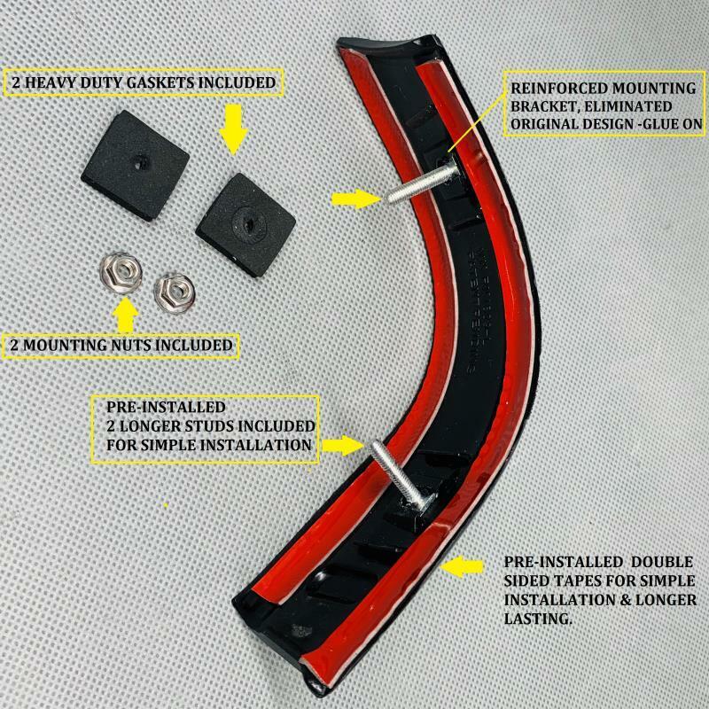 Droit Rh Amélioré Toit Coin Moulage Bord Pour Ford 08-16 Super Duty Z3 Argenté
