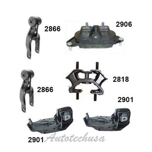 M776 Engine Motor & Trans Mount Set 6PCS For 2000-2005 Chevrolet Impala 3.4L New