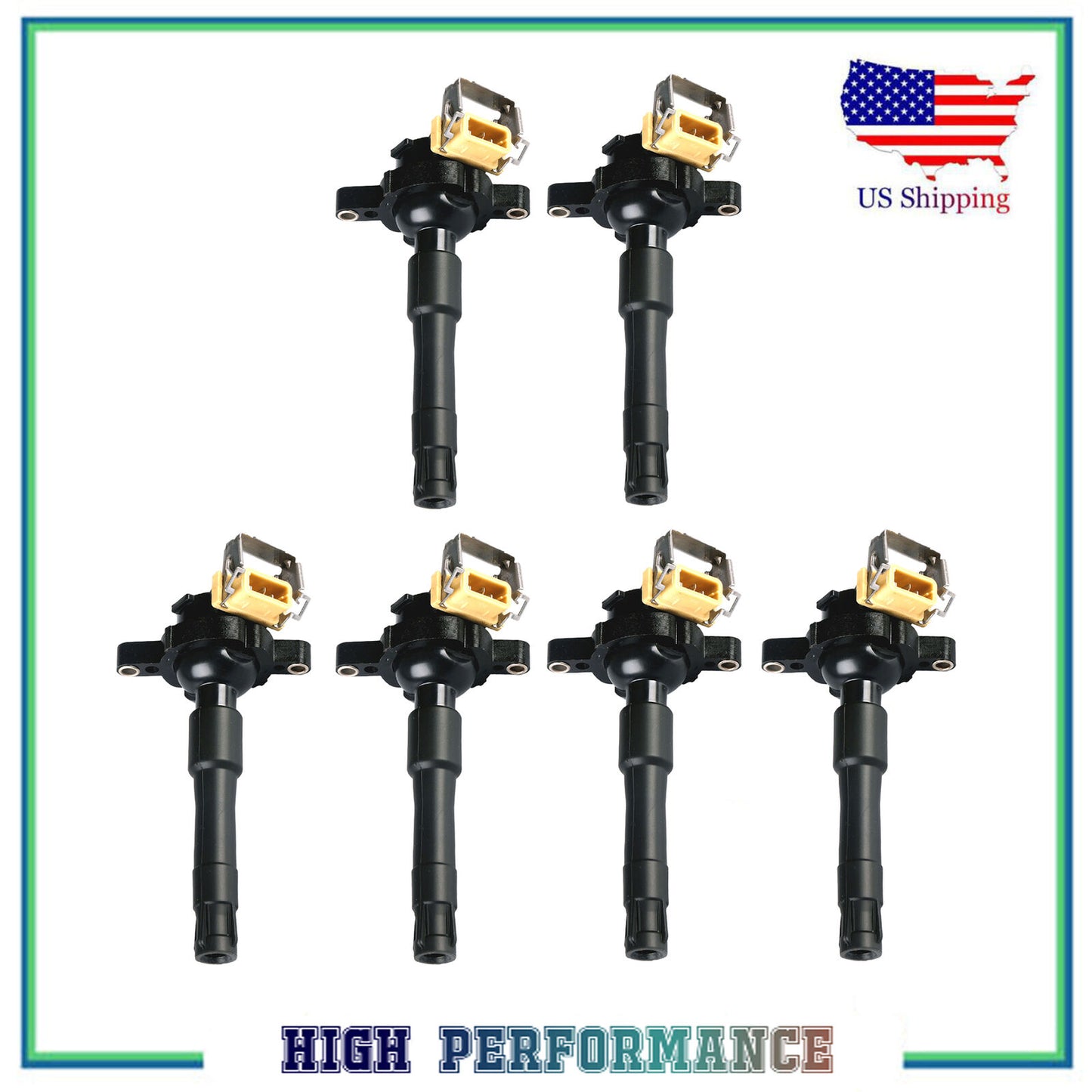 6PCS Allumage Bobine Pour UF354 UF300 5C1050 BMW 323Ci 323i 325Ci 740iL Z8 M3 M5