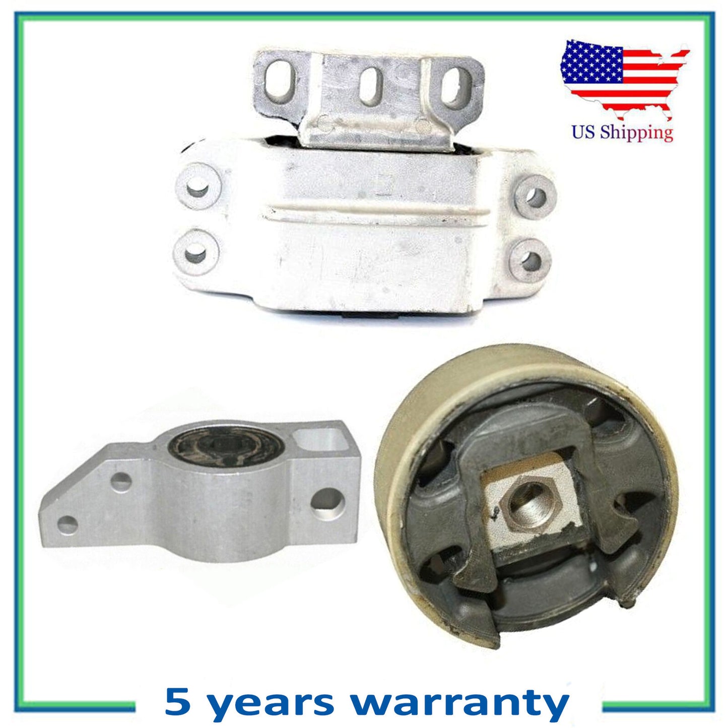 3PCS Moteur & Trans Montage Pour Neuf VW Jetta Lapin 2.5L 6965 6969 6959