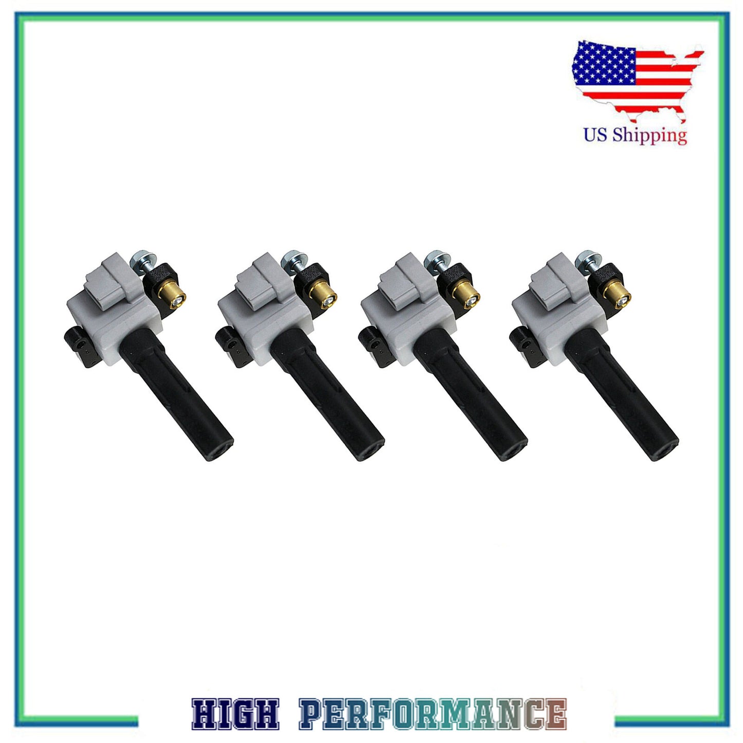 4PCS Allumage Bobine Pour UF528 C1478 5C1477 52-1798 Saab 9-2X Subaru Impreza