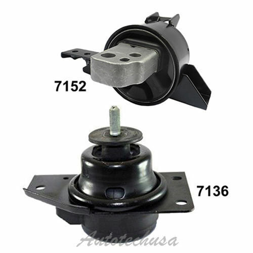 Engine Motor & Trans. Mount M1162 For Hyundai Accent Kia Rio Rio5 1.6L 7136 7152
