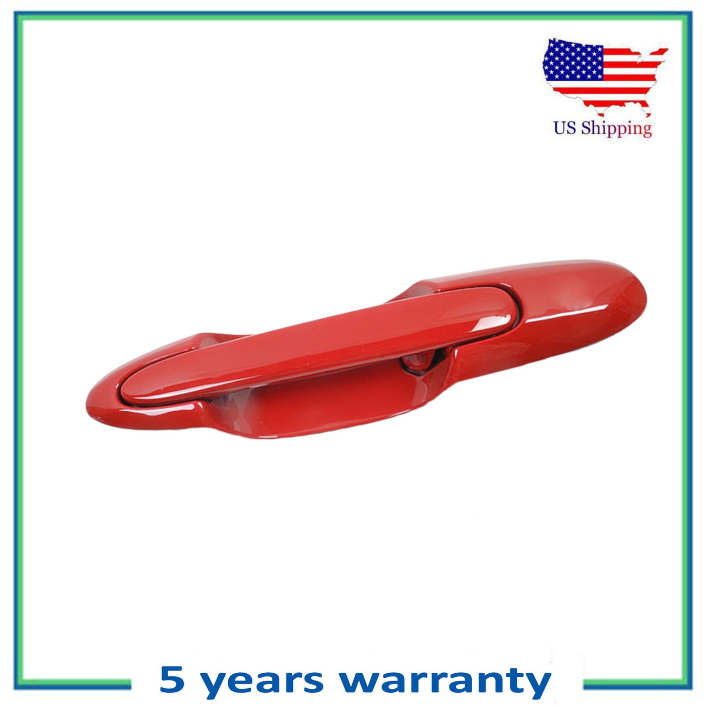 Rear Left Exterior Outside Door Handle For 2000-2006 Mazda MPV Classic Red A3E