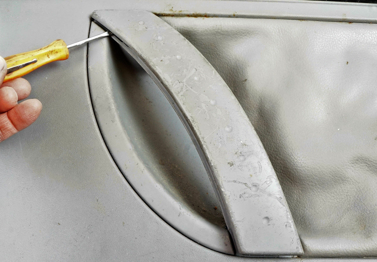 Actualizado Metal Interior Puerta Panel Tirar Mango Escarabajo Reparación De Tan