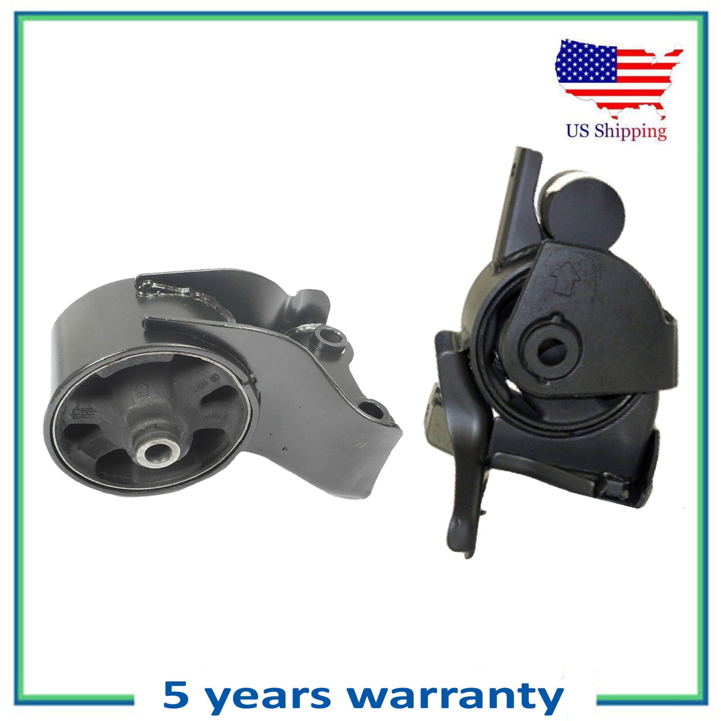 2PCS Engine Motor & Trans Mount For Manual Hyundai Tiburon 2.0L 7116 7172