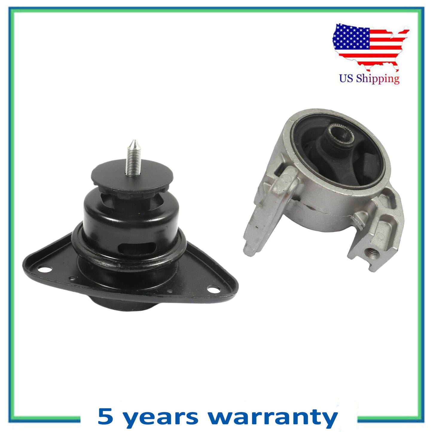 2PCS Motor Montaje Para 2006-2011 Hyundai Accent Kia Rio Rio5 1.6L 7159 7136