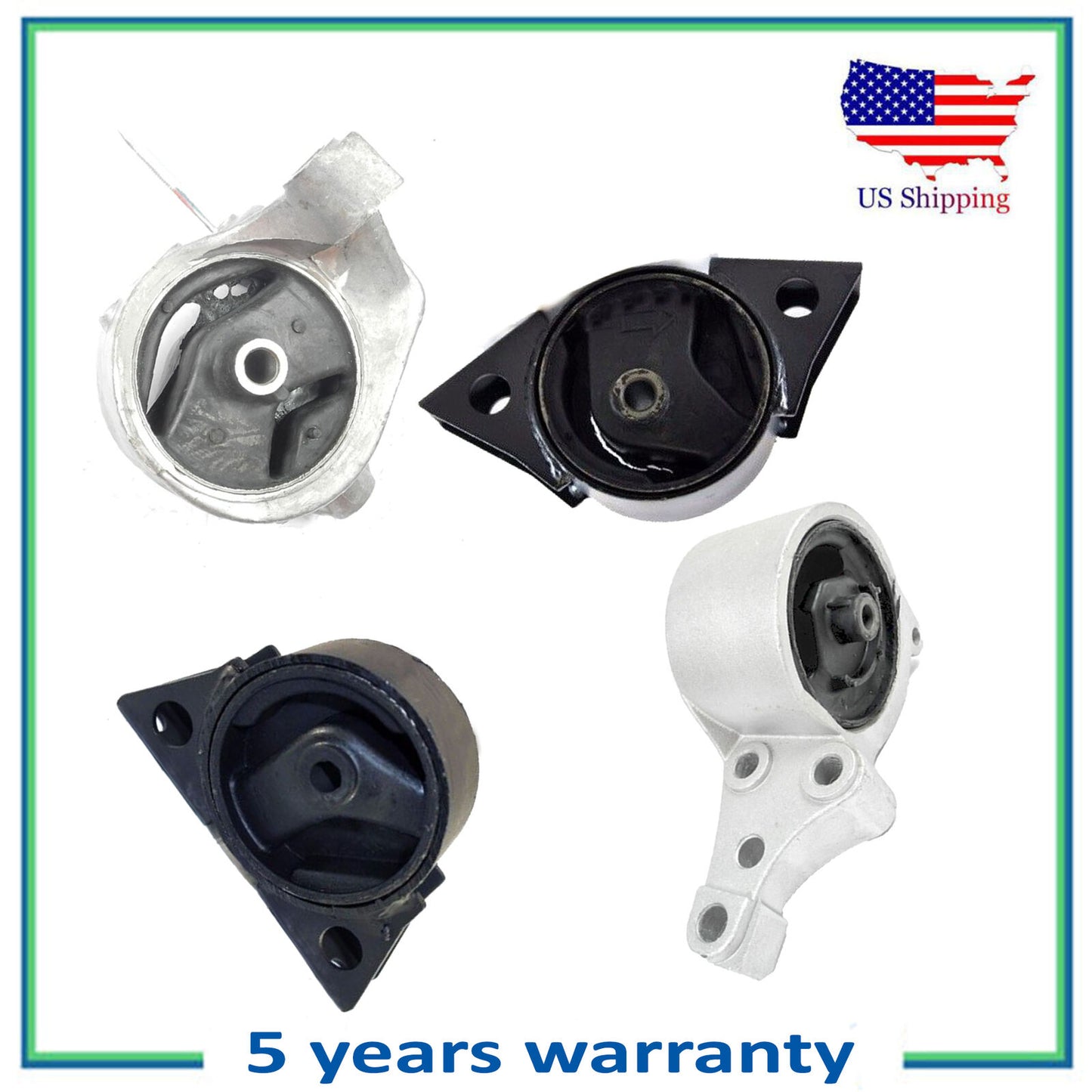 Moteur & Trans Montage 4300 6346 6345 6343 Pour 2000-2001 Nissan Altima 2.4L