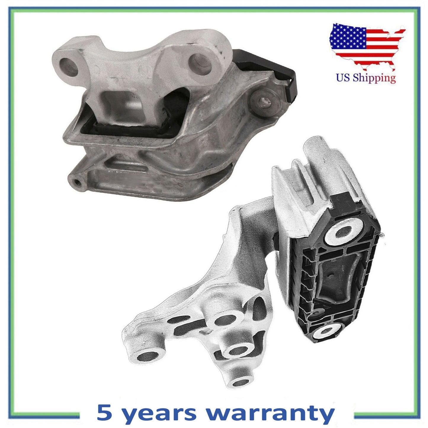 2PCS Right Engine Mount & Left Trans mount For Chevy Blazer GMC Acadia 2.0L 2.5L